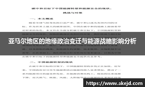 亚马尔地区的地缘政治变迁与能源战略影响分析